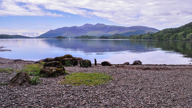 By the lake at Derwent Water.