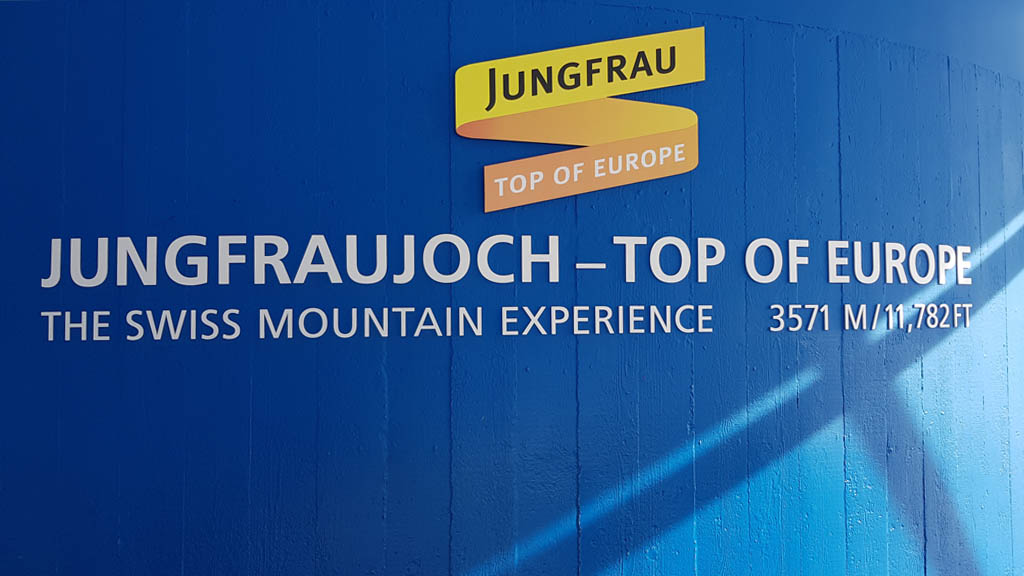 Inside the visitor's centre at Jungfraujoch - Top of Europe