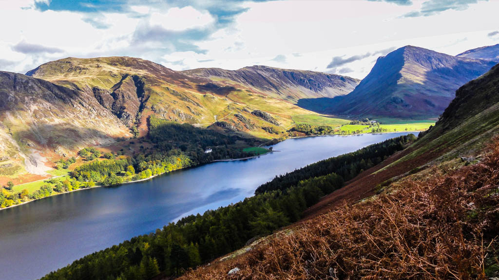 Stunning view of the rocky aesthetic that makes up the majestic Buttermere.