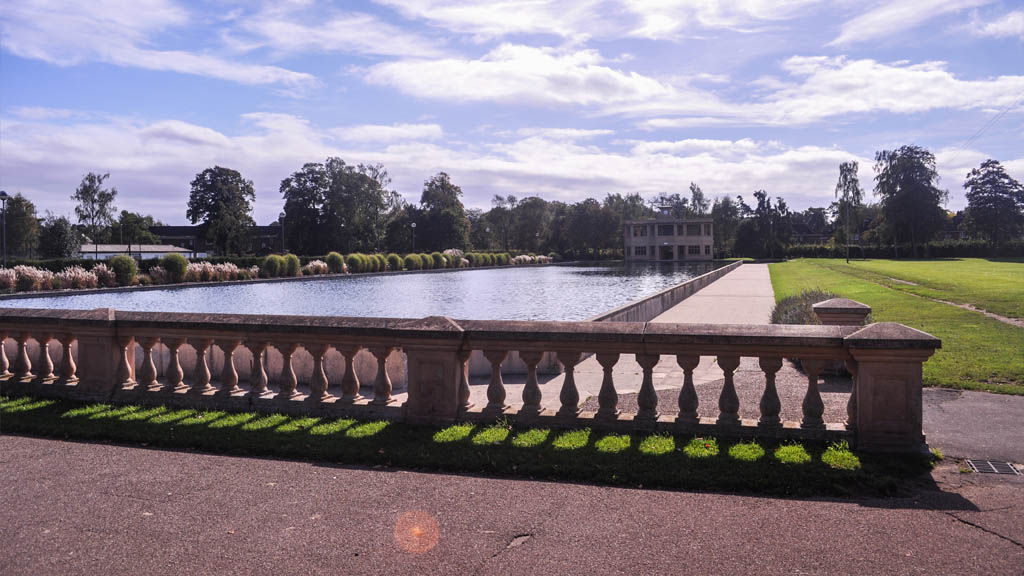 A view of one of the ponds at Eaton Park.